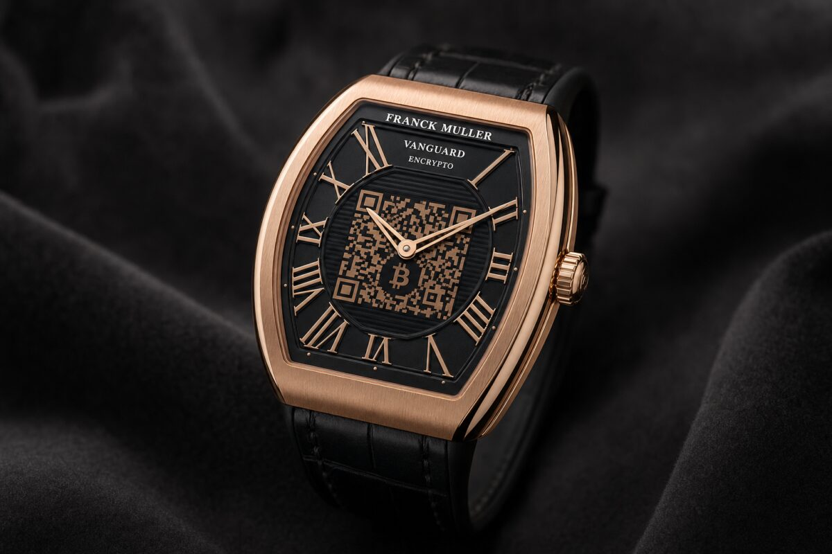 مراجعة Franck Muller Vanguard Encrypto: الساعة الفاخرة الوحيدة بمحفظة Bitcoin باردة مدمجة