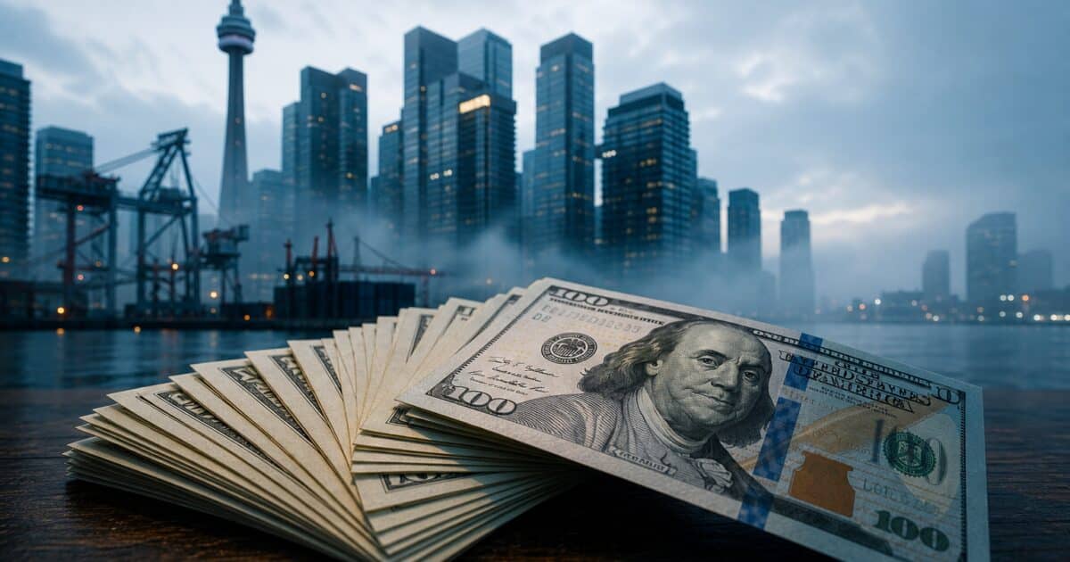انخفاض الدولار الكندي مع تراجع أسعار النفط دون مستويات رئيسية مرة أخرى