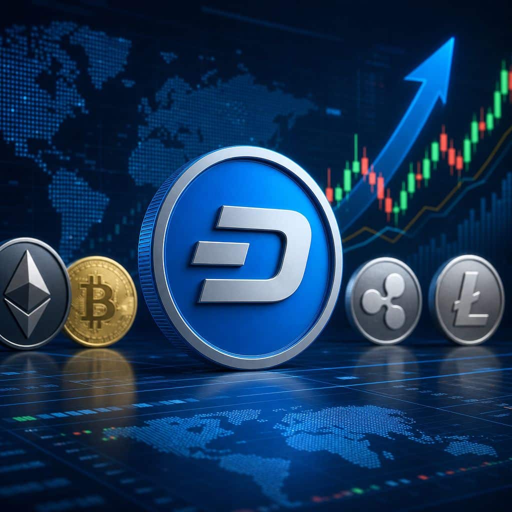 Dash Surges 42.68% While Cardano Drops 5.49% Amid Market Shift