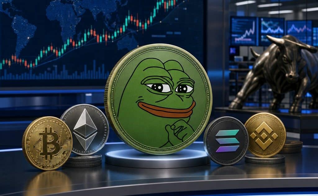 Daily crypto market movers featuring Pepe