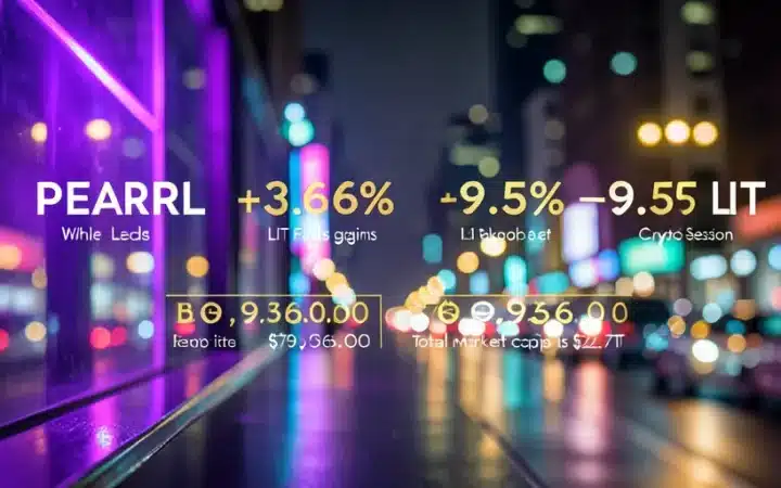 PEARL ترتفع 3.6% بينما تهبط LIT بنسبة 9.5% في جلسة مشفّرات مختلطة
