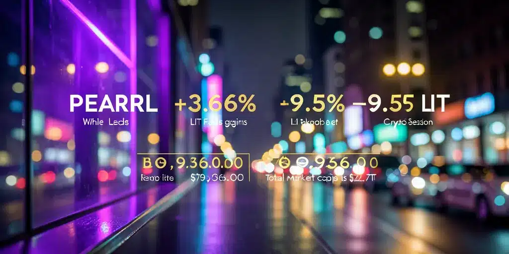 PEARL ترتفع 3.6% بينما تهبط LIT بنسبة 9.5% في جلسة مشفّرات مختلطة