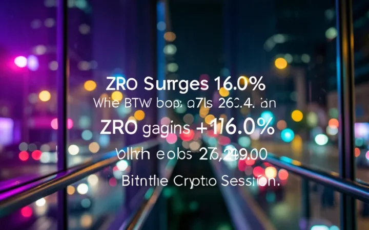 ZRO ترتفع 16.0% بينما تهبط BTW 26.4% في جلسة مشفرة متقلبة